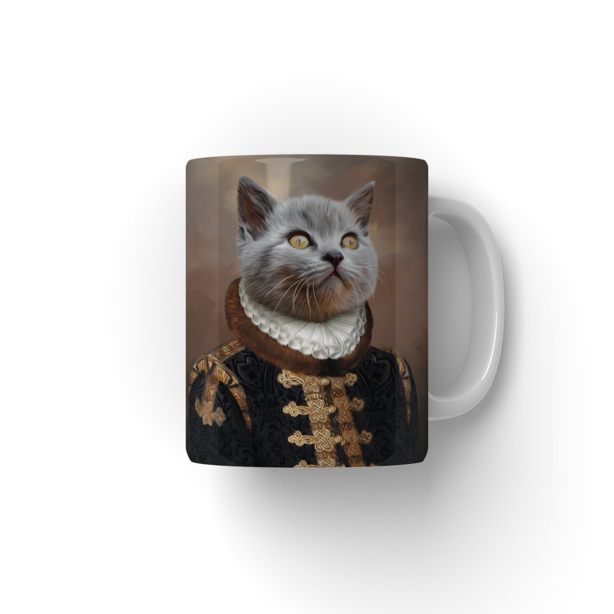 The Count: Custom Pet Coffee Mug - Paw & Glory - Dog Portraits - Pet Portraits