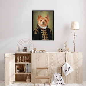 The Count: Custom Pet Portrait - Paw & Glory - Dog Portraits - Pet Portraits