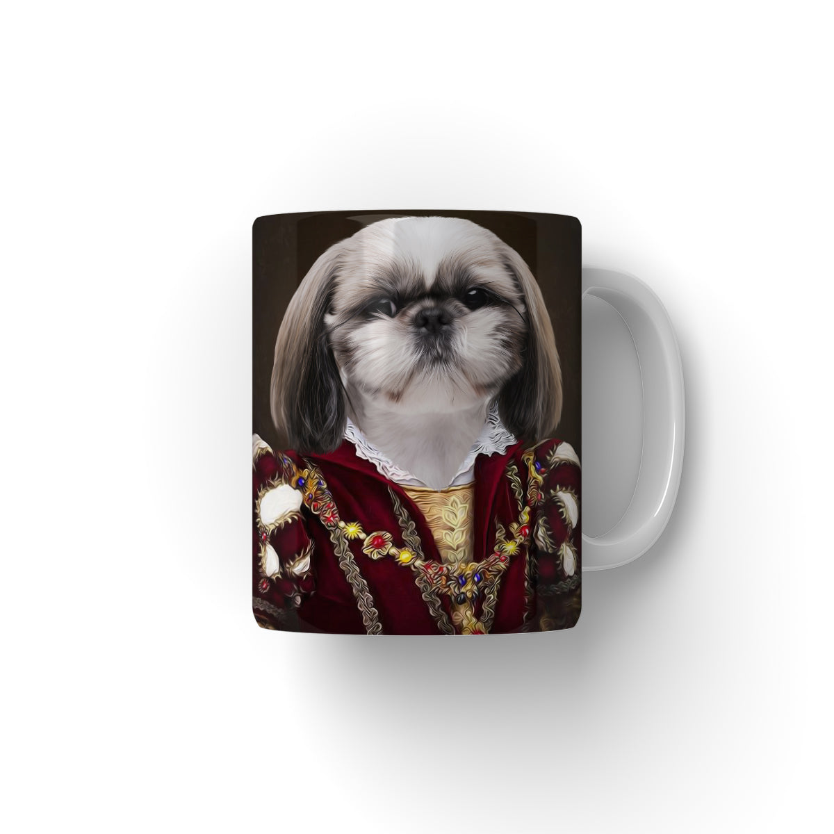 The Countess: Custom Pet Coffee Mug - Paw & Glory - Dog Portraits - Pet Portraits