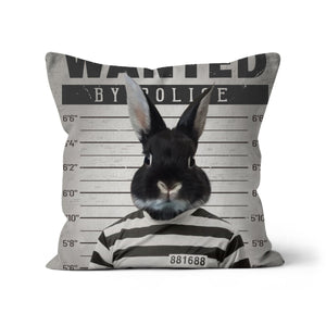 The Criminal: Custom Pet Pillow - Paw & Glory - Dog Portraits - Pet Portraits