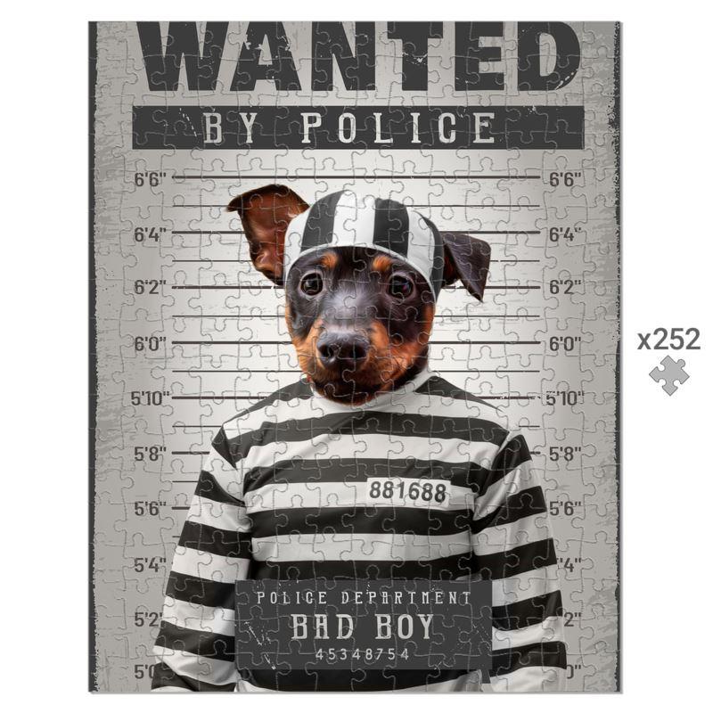 The Criminal: Custom Pet Puzzle - Paw & Glory - Dog Portraits - Pet Portraits