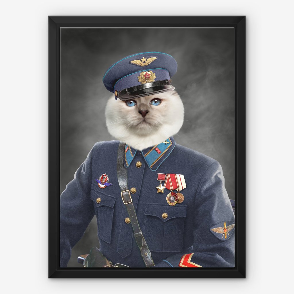 The Decorated Soldier: Custom Pet Canvas - Paw & Glory - Dog Portraits - Pet Portraits