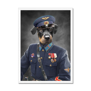 The Decorated Soldier: Custom Pet Portrait - Paw & Glory - Dog Portraits - Pet Portraits