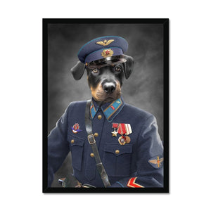 The Decorated Soldier: Custom Pet Portrait - Paw & Glory - Dog Portraits - Pet Portraits