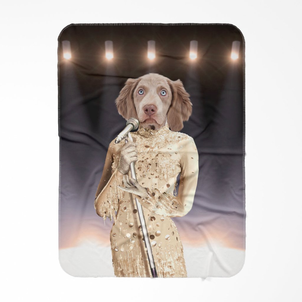 The Diana Ross: Custom Pet Blanket - Paw & Glory - Dog Portraits - Pet Portraits