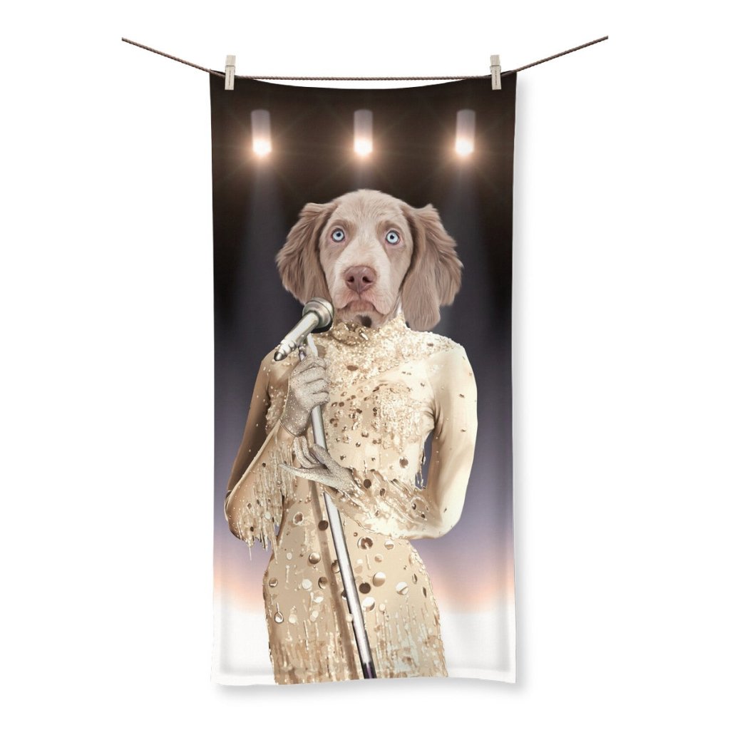 The Diana Ross: Custom Pet Towel - Paw & Glory - Dog Portraits - Pet Portraits