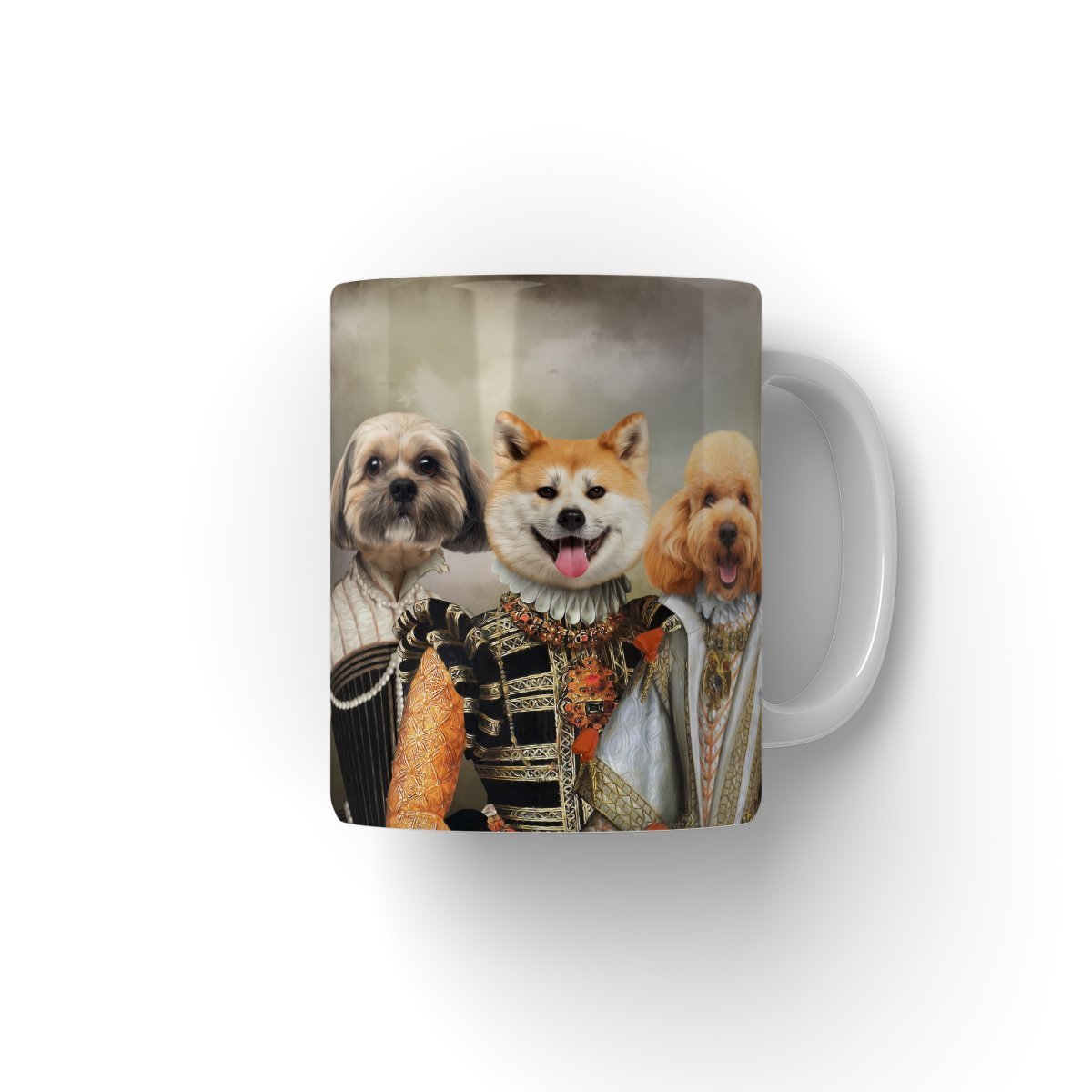 The Dignified 4: Custom Pet Coffee Mug - Paw & Glory - Dog Portraits - Pet Portraits