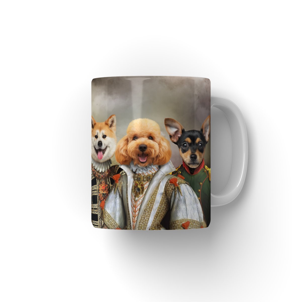 The Dignified 4: Custom Pet Coffee Mug - Paw & Glory - Dog Portraits - Pet Portraits