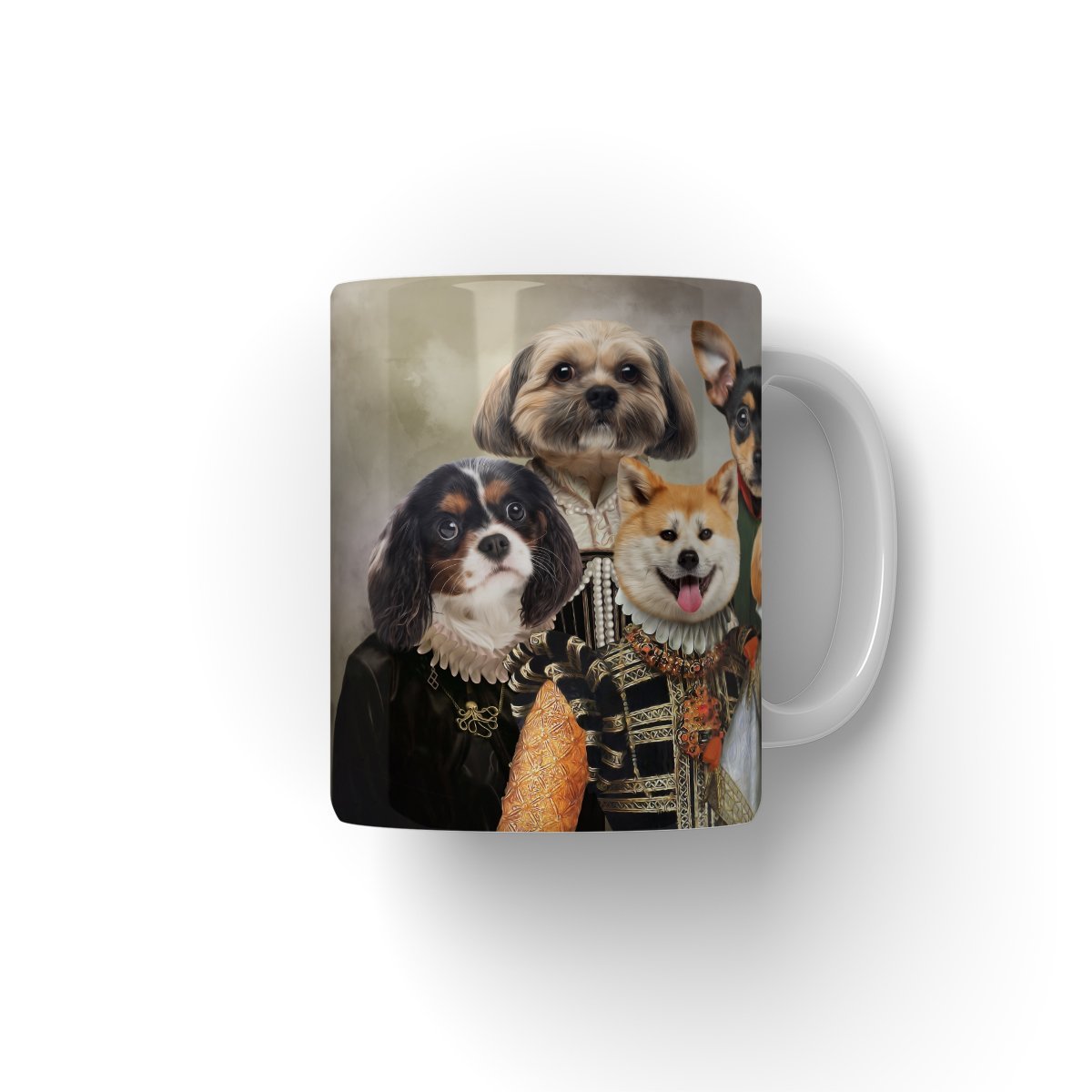 The Dignified 5: Custom Pet Coffee Mug - Paw & Glory - Dog Portraits - Pet Portraits