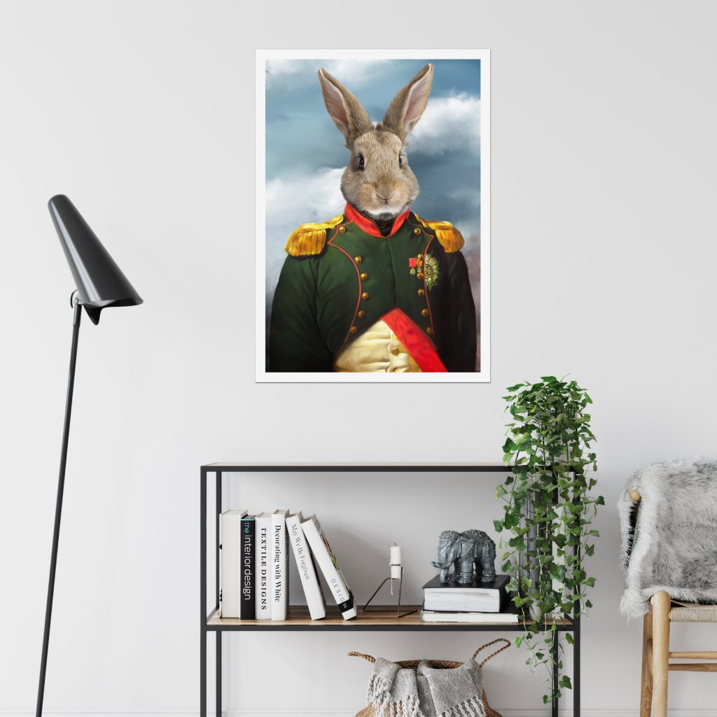 The Dignitary: Animal Art Poster - Paw & Glory - Dog Portraits - Pet Portraits