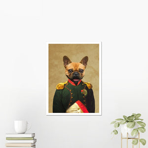 The Dignitary: Custom Pet Poster - Paw & Glory - Dog Portraits - Pet Portraits