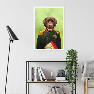 The Dignitary: Custom Pet Poster - Paw & Glory - Dog Portraits - Pet Portraits