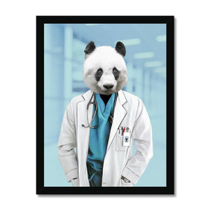 The Doctor: Animal Art Framed Portrait - Paw & Glory - Dog Portraits - Pet Portraits