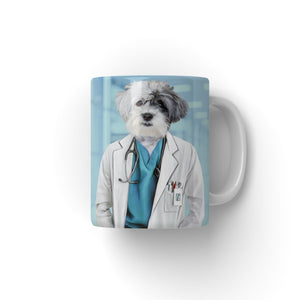 The Doctor: Custom Pet Coffee Mug - Paw & Glory - Dog Portraits - Pet Portraits