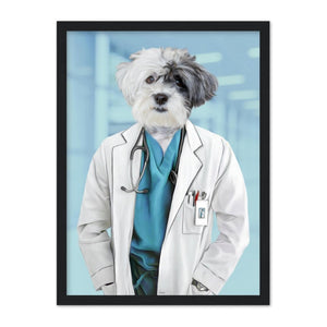 The Doctor: Custom Pet Portrait - Paw & Glory - Dog Portraits - Pet Portraits