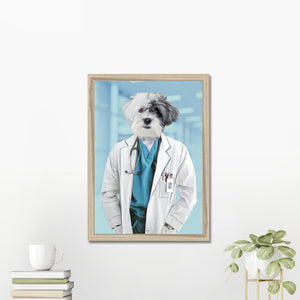 The Doctor: Custom Pet Portrait - Paw & Glory - Dog Portraits - Pet Portraits