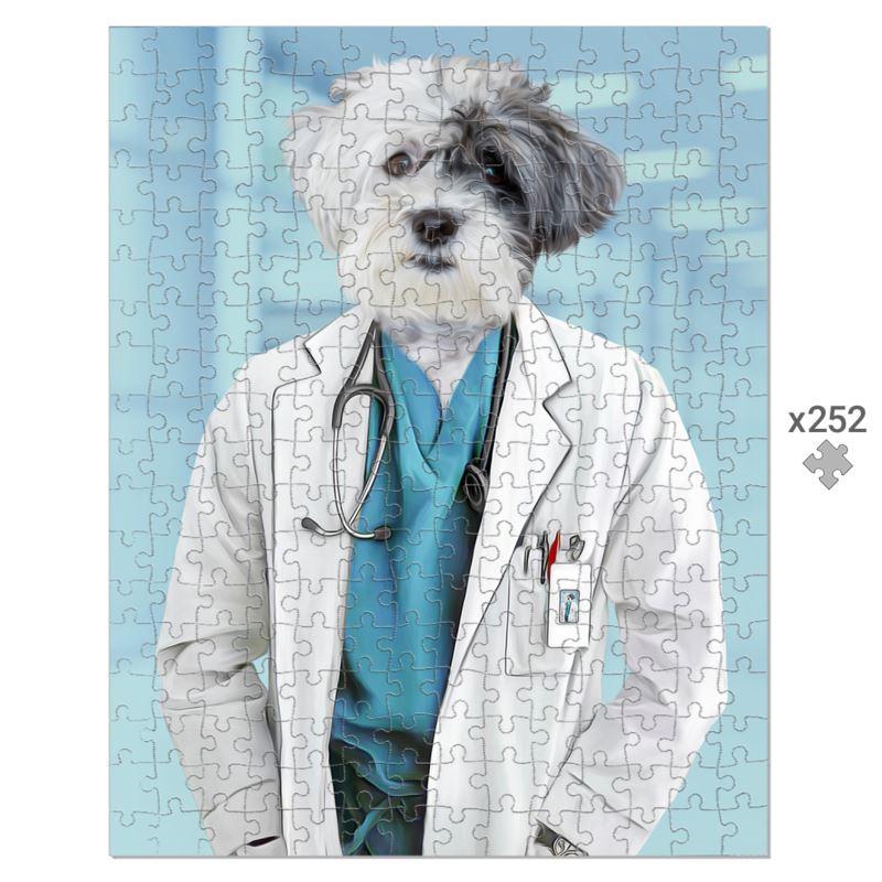 The Doctor: Custom Pet Puzzle - Paw & Glory - Dog Portraits - Pet Portraits