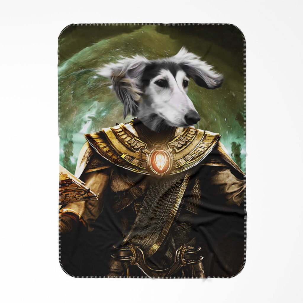 The Doctor Fate (Black Adam Inspired): Custom Pet Blanket - Paw & Glory - Dog Portraits - Pet Portraits