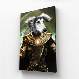 The Doctor Fate (Black Adam Inspired): Custom Pet Canvas - Paw & Glory - Dog Portraits - Pet Portraits