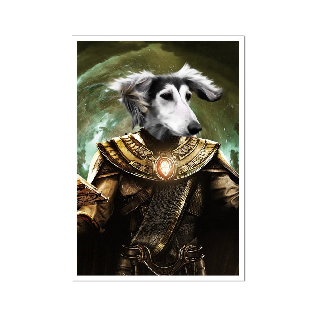 The Doctor Fate (Black Adam Inspired): Custom Pet Portrait - Paw & Glory - Dog Portraits - Pet Portraits