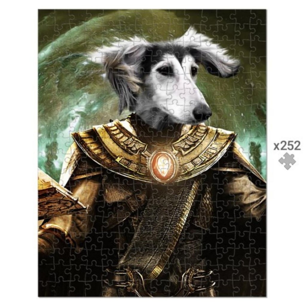 The Doctor Fate (Black Adam Inspired): Custom Pet Puzzle - Paw & Glory - Dog Portraits - Pet Portraits