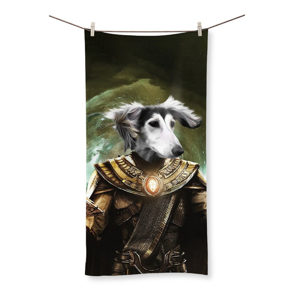 The Doctor Fate (Black Adam Inspired): Custom Pet Towel - Paw & Glory - Dog Portraits - Pet Portraits