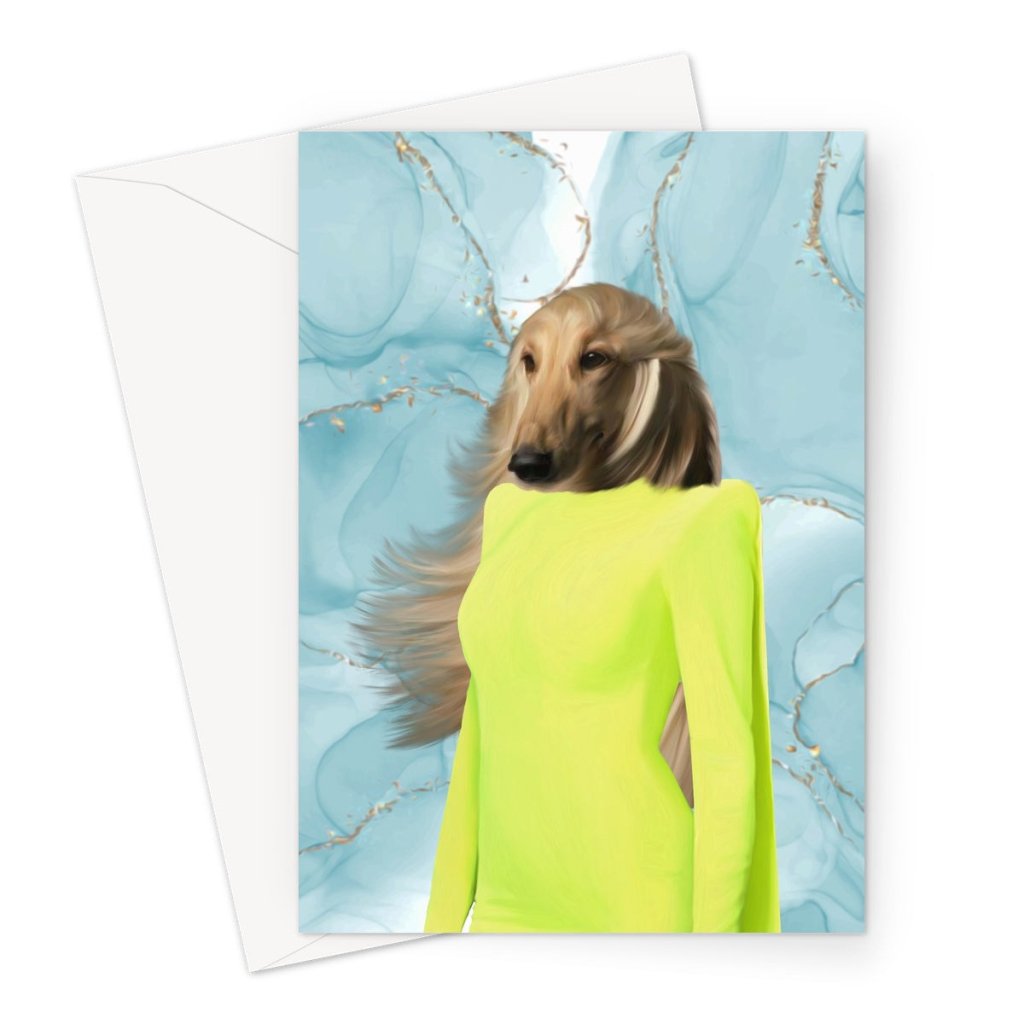 The Dorit (Real Housewives Of Beverley Hills): Custom Pet Greeting Card - Paw & Glory - Dog Portraits - Pet Portraits