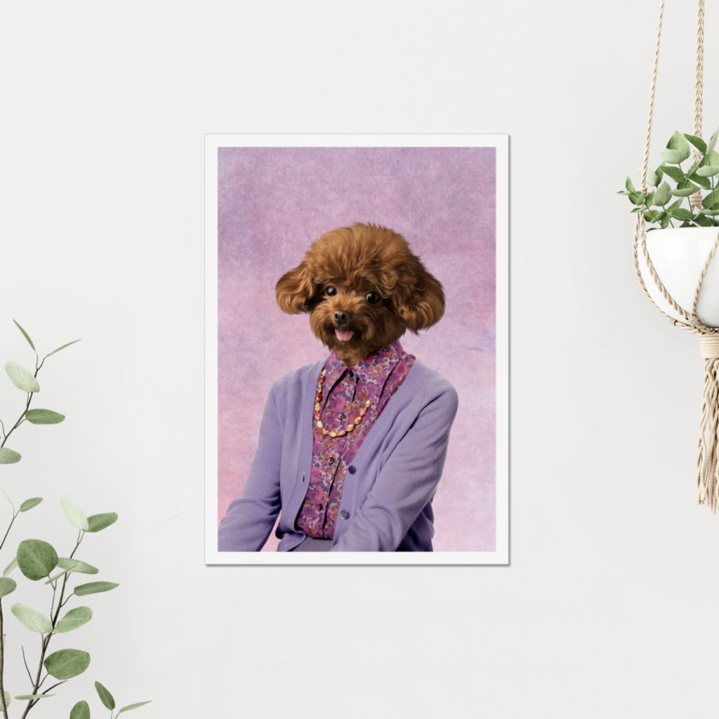 The Dot Cotton (Eastenders Inspired): Custom Pet Poster - Paw & Glory - Dog Portraits - Pet Portraits