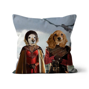 The Dragon Prince & Princess: Custom Pet Pillow - Paw & Glory - Dog Portraits - Pet Portraits