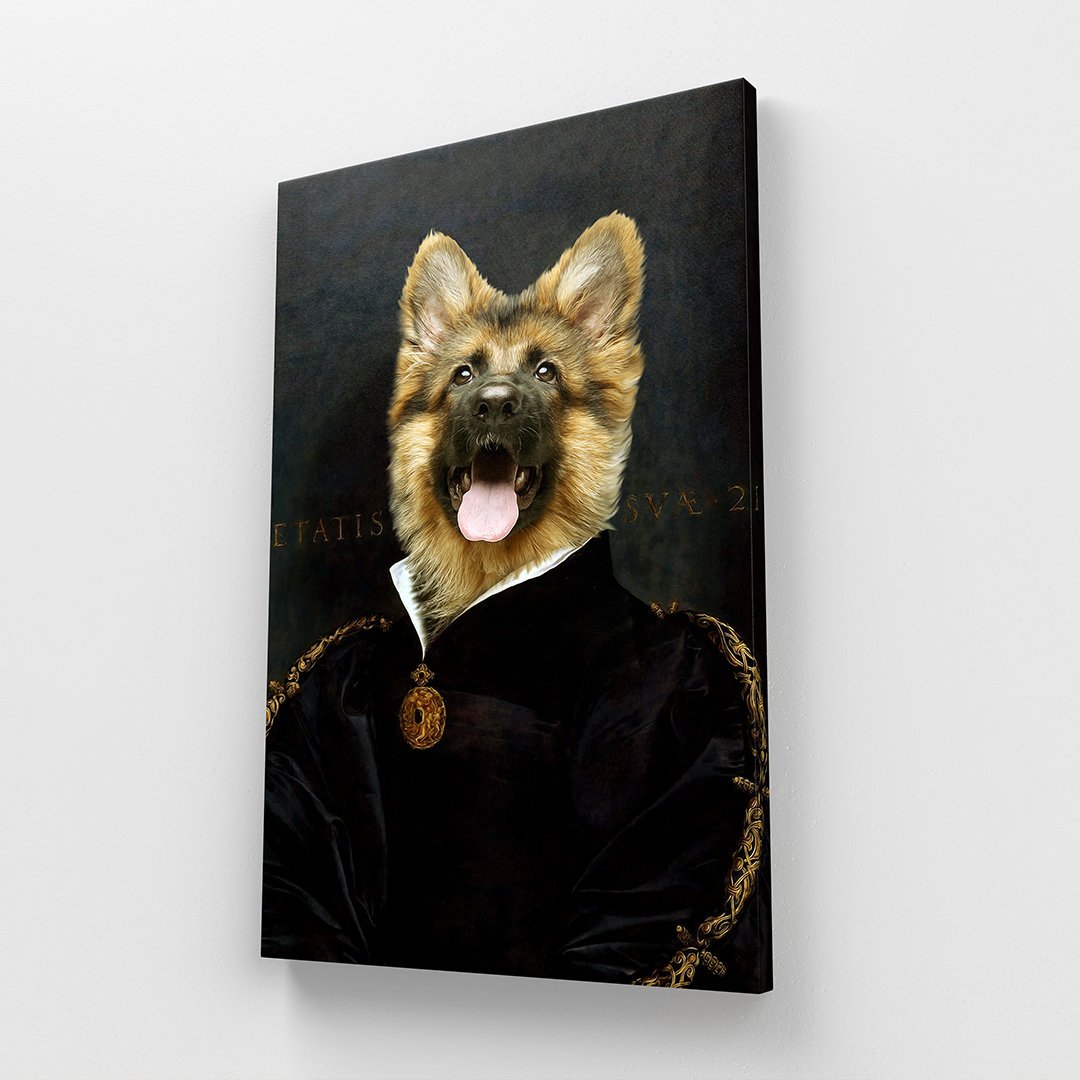 The Duchess: Custom Pet Canvas - Paw & Glory - Dog Portraits - Pet Portraits