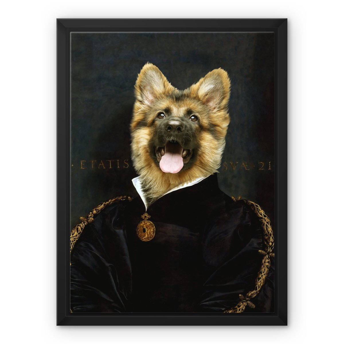 The Duchess: Custom Pet Canvas - Paw & Glory - Dog Portraits - Pet Portraits