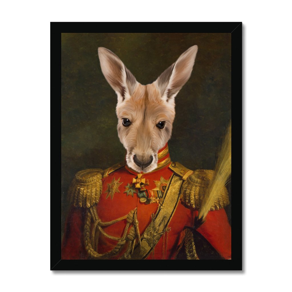 The Duke: Animal Art Framed Portrait - Paw & Glory - Dog Portraits - Pet Portraits