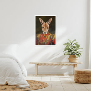 The Duke: Animal Art Poster - Paw & Glory - Dog Portraits - Pet Portraits