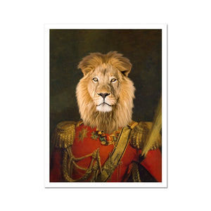 The Duke: Animal Art Poster - Paw & Glory - Dog Portraits - Pet Portraits