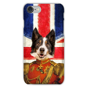 The Duke British Flag Edition: Custom Pet Phone Case - Paw & Glory - Dog Portraits - Pet Portraits