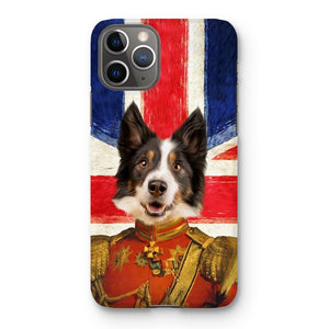 The Duke British Flag Edition: Custom Pet Phone Case - Paw & Glory - Dog Portraits - Pet Portraits