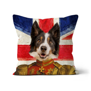 The Duke British Flag Edition: Custom Pet Pillow - Paw & Glory - Dog Portraits - Pet Portraits