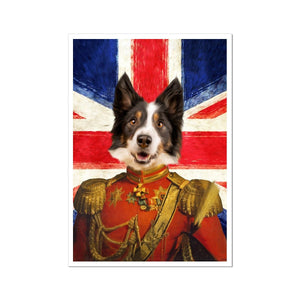 The Duke British Flag Edition: Custom Pet Portrait - Paw & Glory - Dog Portraits - Pet Portraits