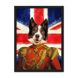 The Duke British Flag Edition: Custom Pet Portrait - Paw & Glory - Dog Portraits - Pet Portraits