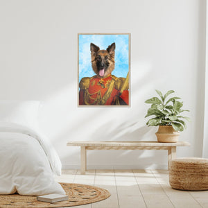 The Duke: Custom Pet Portrait - Paw & Glory - Dog Portraits - Pet Portraits