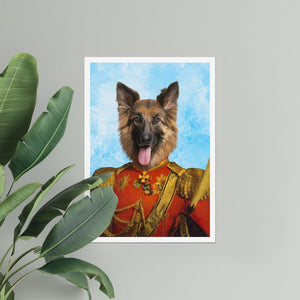 The Duke: Custom Pet Poster - Paw & Glory - Dog Portraits - Pet Portraits