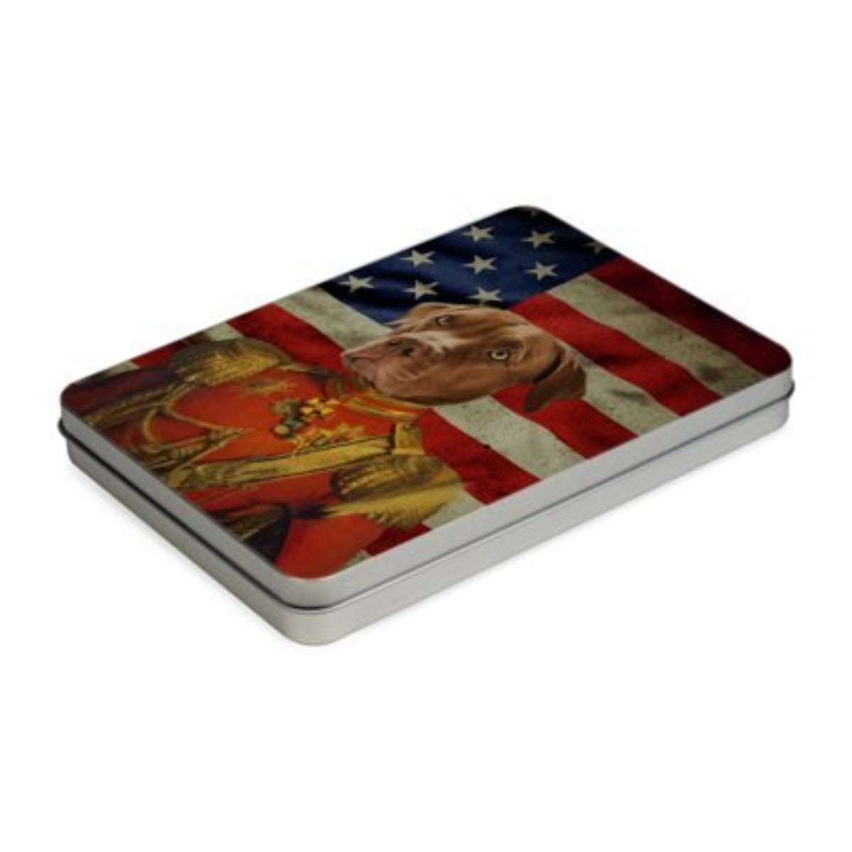 The Duke USA Flag Edition: Custom Pet Puzzle - Paw & Glory - Dog Portraits - Pet Portraits