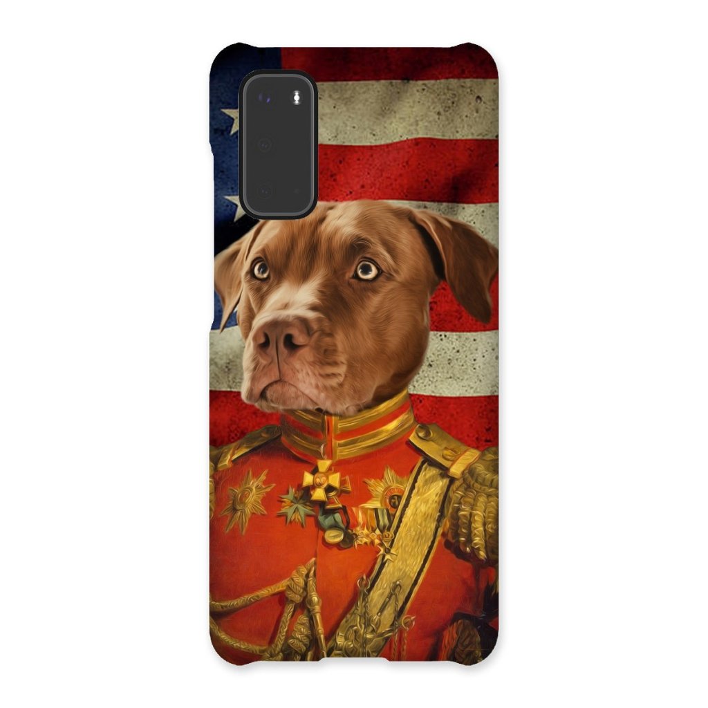 The Duke USA Flag Edition: Custom Pet Snap Phone Case - Paw & Glory - Dog Portraits - Pet Portraits