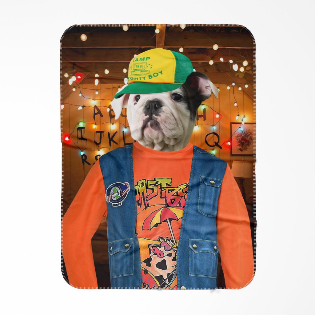 The Dustin (Stranger Things Inspired): Custom Pet Blanket - Paw & Glory - Dog Portraits - Pet Portraits