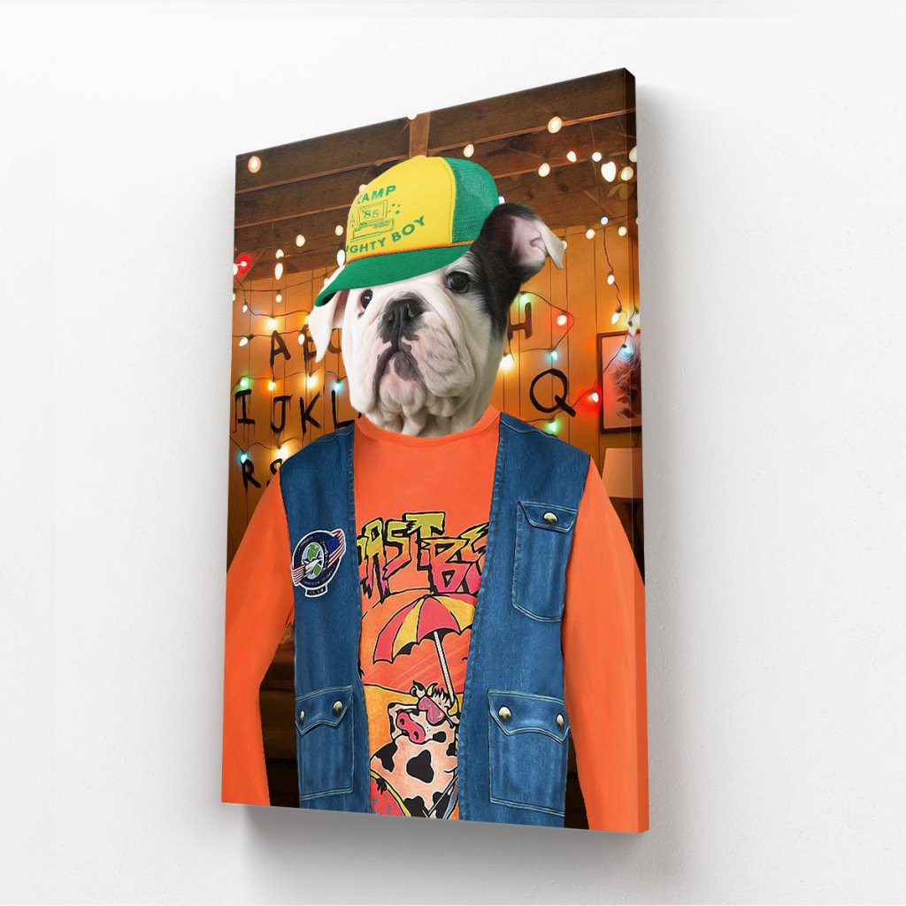 The Dustin (Stranger Things Inspired): Custom Pet Canvas - Paw & Glory - Dog Portraits - Pet Portraits