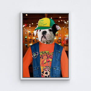 The Dustin (Stranger Things Inspired): Custom Pet Portrait - Paw & Glory - Dog Portraits - Pet Portraits