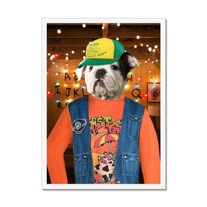 The Dustin (Stranger Things Inspired): Custom Pet Portrait - Paw & Glory - Dog Portraits - Pet Portraits