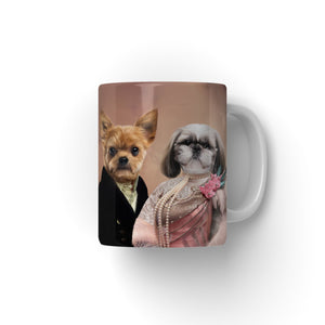 The Earl & His Fur Lady: Custom Pet Coffee Mug - Paw & Glory - Dog Portraits - Pet Portraits