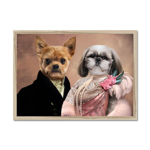 The Earl & His Fur Lady: Custom Pet Portrait - Paw & Glory - Dog Portraits - Pet Portraits