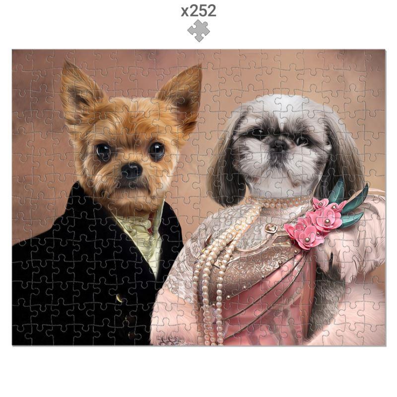 The Earl & His Fur Lady: Custom Pet Puzzle - Paw & Glory - Dog Portraits - Pet Portraits